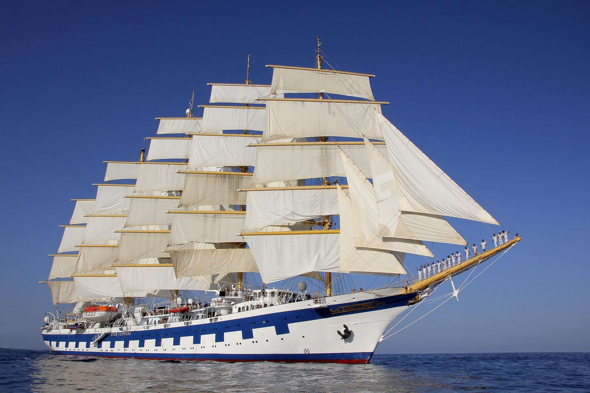 Der Fünfmaster »Royal Clipper« Größtes Segelschiff der Welt kommt nach Europa