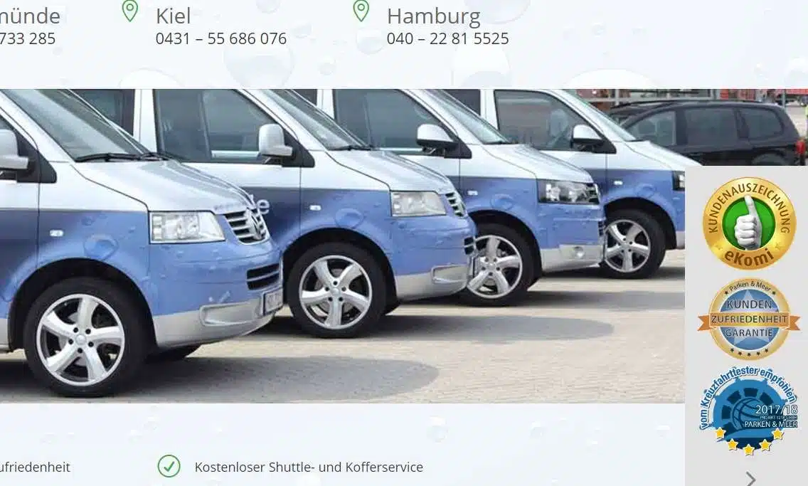 Parken und Meer gestestet