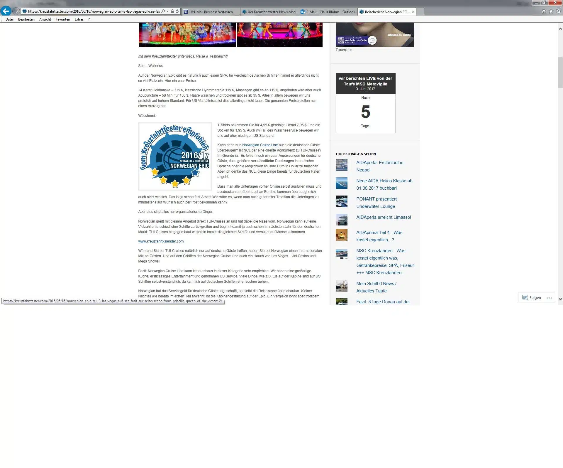 Kreuzfahrten Testsiegel