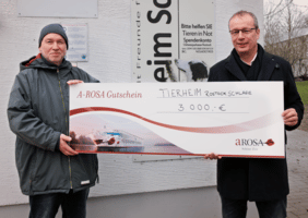 A-ROSA unterstützt soziale Vereine in Rostock mit jeweils 3000 Euro