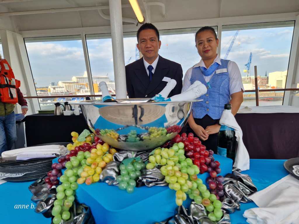 Begrüßung an Deck Amadea