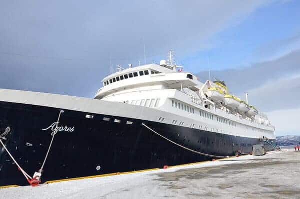 MS Azores im hohen Norden, später dann in MS Astoria umbenannt.