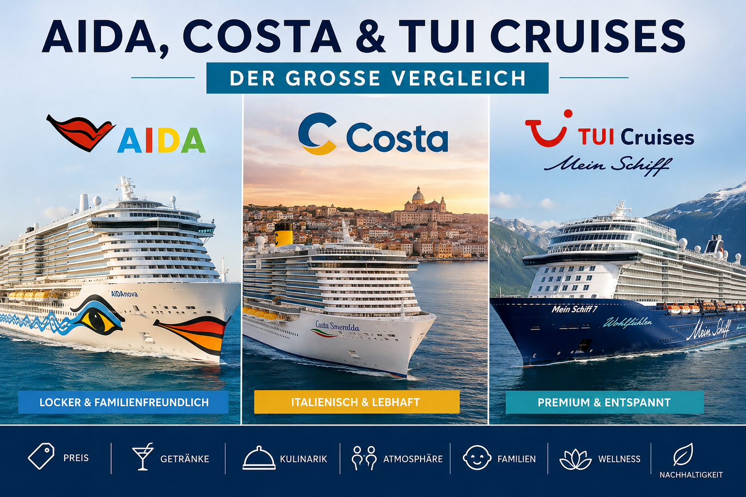 Vergleich aida costa tui