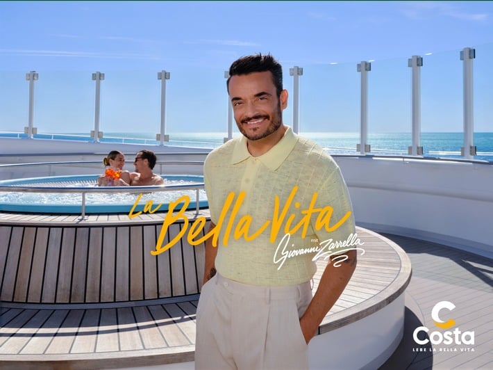 Costa startet zweite Kampagne mit Giovanni Zarrella: "La Bella Vita mit Giovanni Zarrella" geht in die nächste Runde