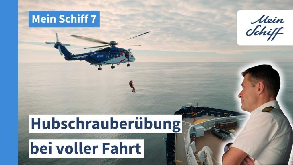Hubschrauber Übung Mein schiff